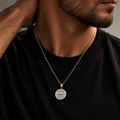 Compass Necklace Silver