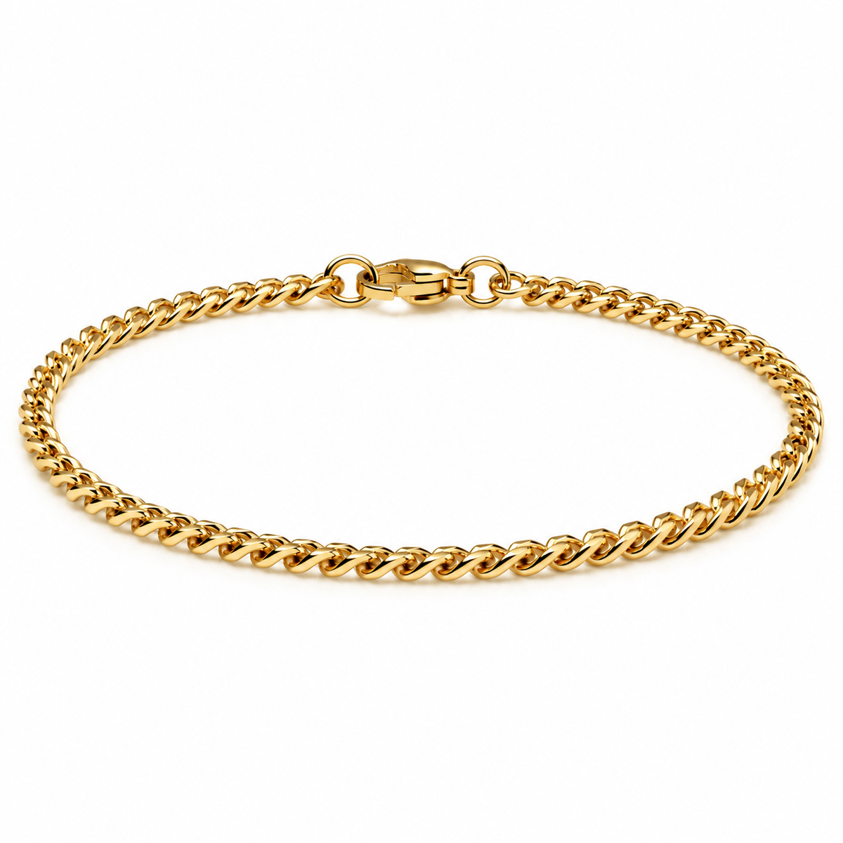 Camila Cuban Bracelet Gold 4mm