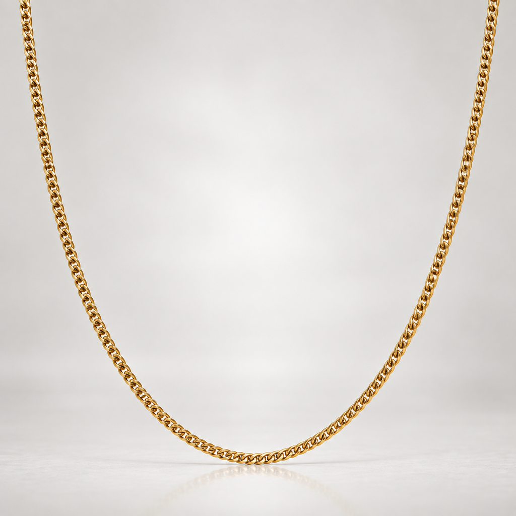 Chloe Gold Cuban Chain Necklace 4mm