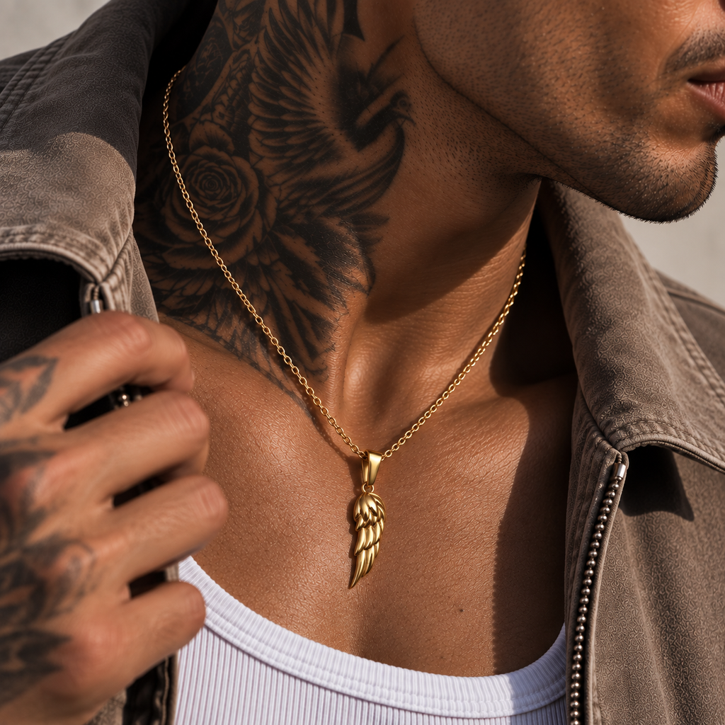 Wing Necklace Gold