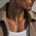 Gold Connell Chain Necklace 2mm