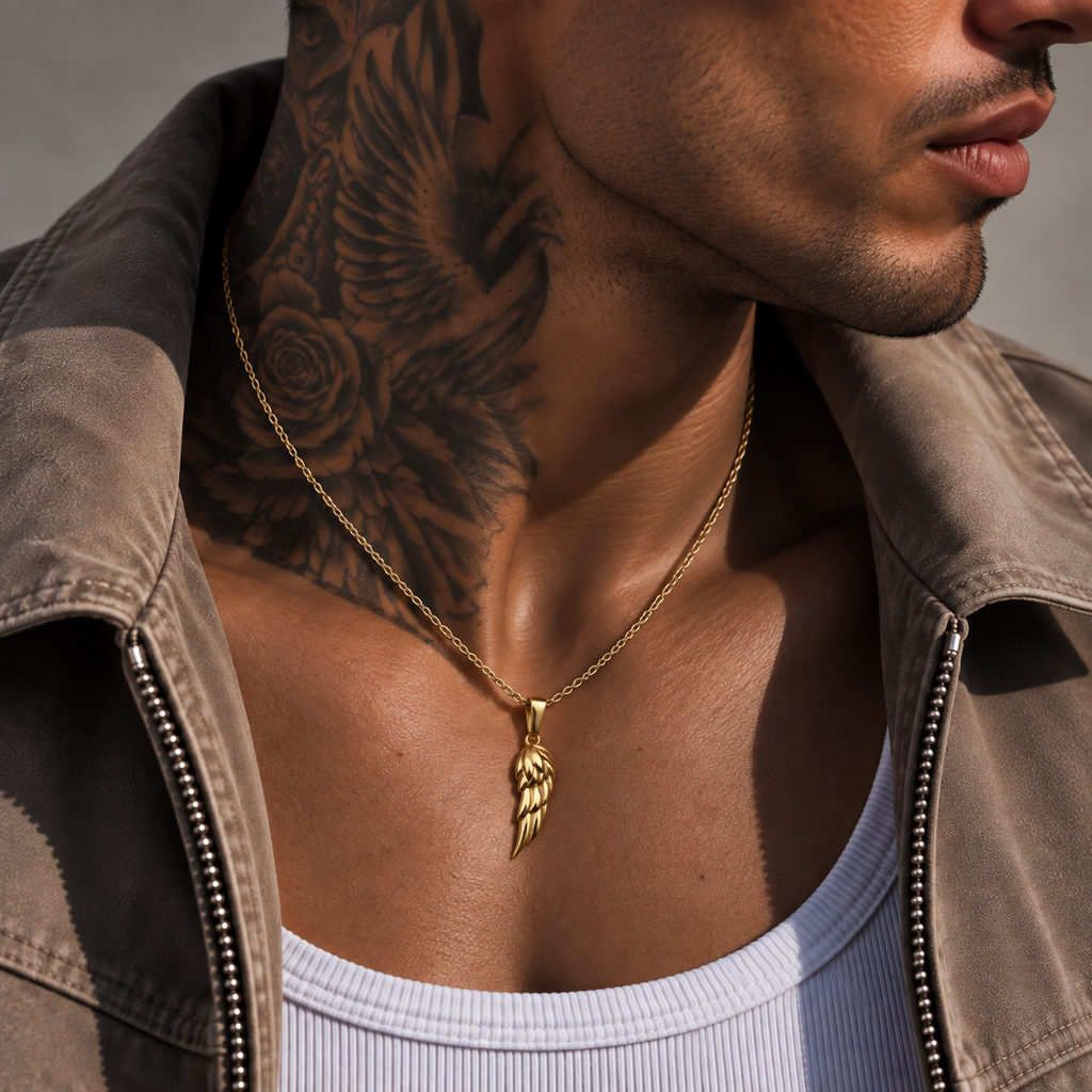 Wing Necklace Gold