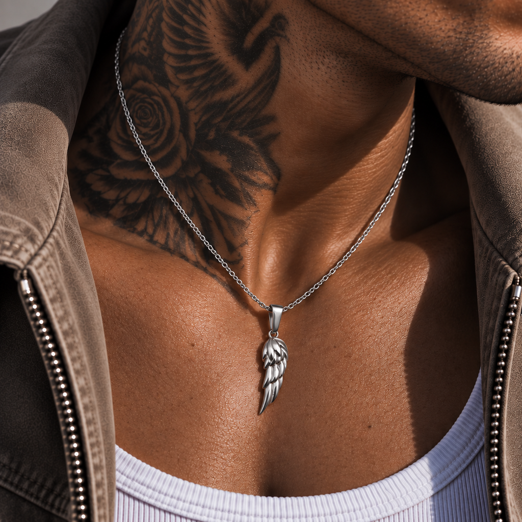 Wing Necklace Silver