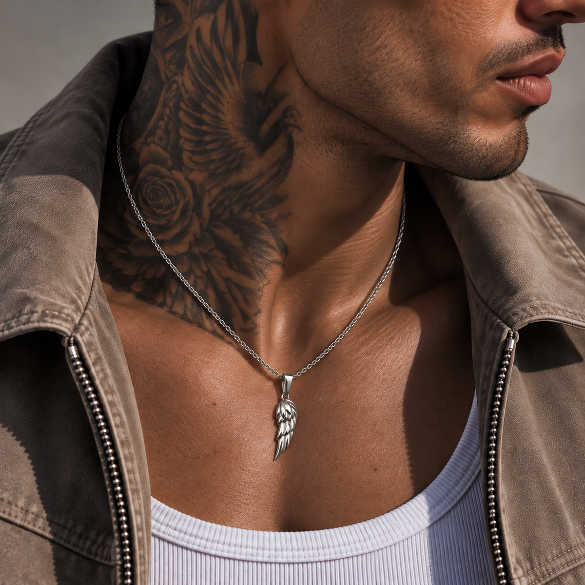 Wing Necklace Silver
