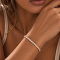 Celine Tennis Bracelet 4mm Gold