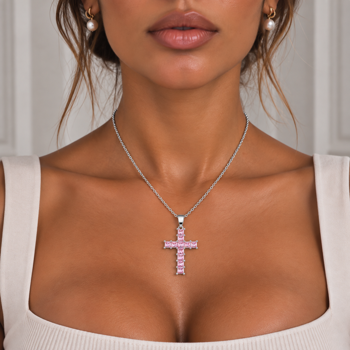 Esme Cross Necklace