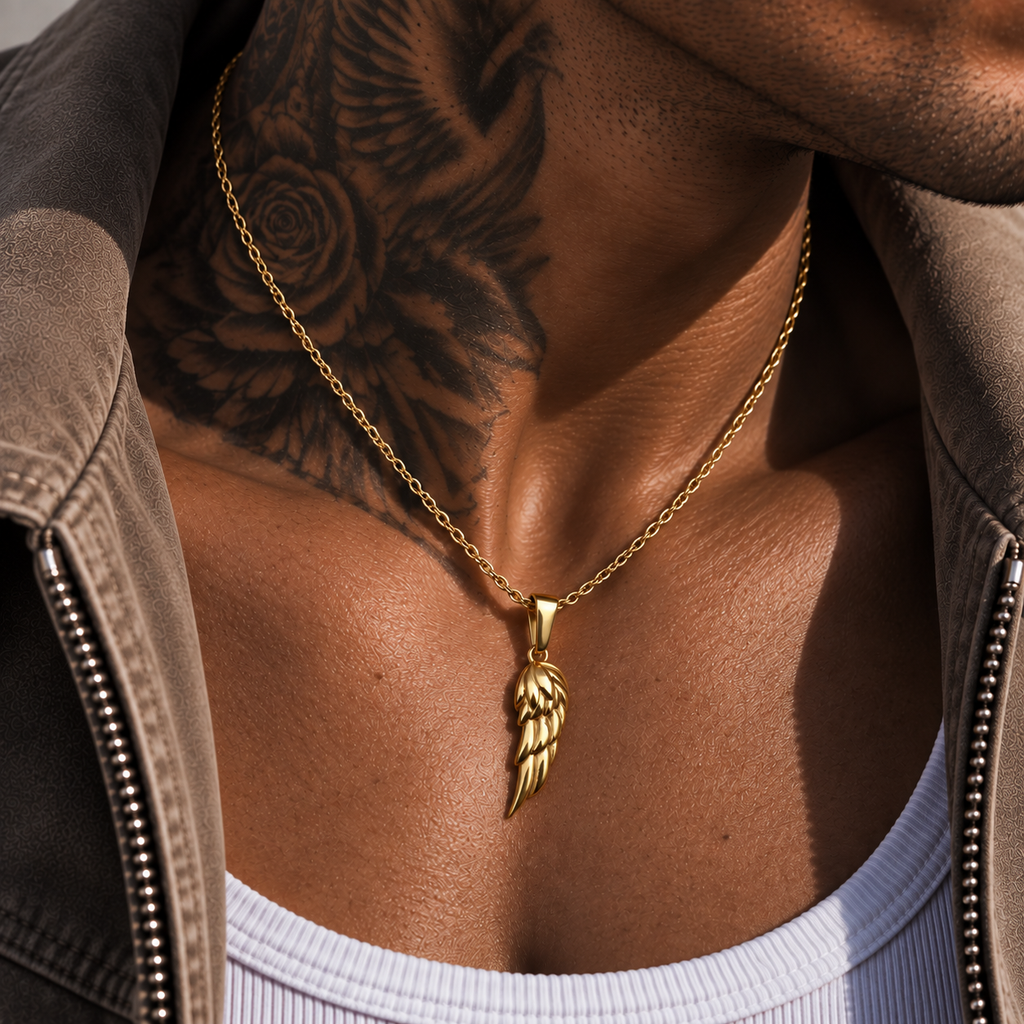 Wing Necklace Gold