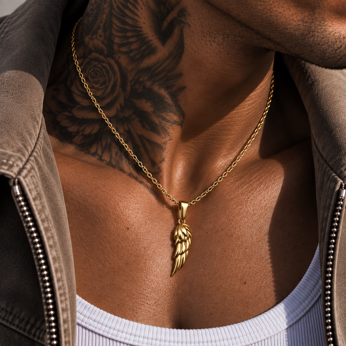 Wing Necklace Gold