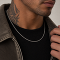 Silver Connell Chain Necklace 2mm