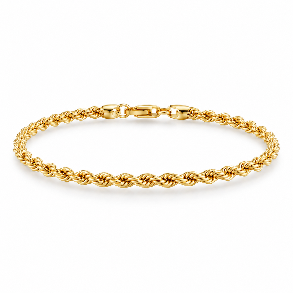 River Rope Bracelet Gold 4mm